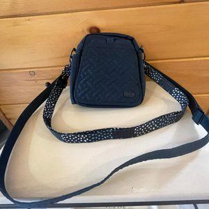 Lug Flapper Handbag with two adjustable shoulder straps